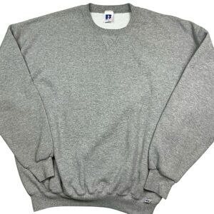 Vintage Russell Athletic 90s heather Gray crewneck sweatshirt XXL
